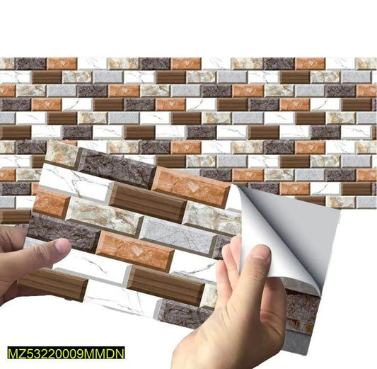 Colorful Brown Self adhesive sticker -50 Pcs